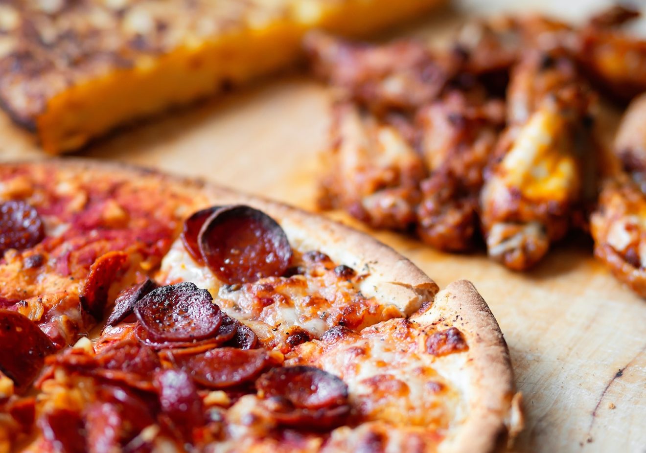 cooked pizza